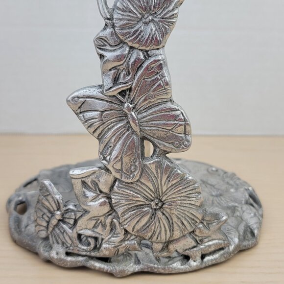 Arthur Court Aluminum Butterfly Garden Decorative Paper Towel Holder Metal 13" - Picture 8 of 17
